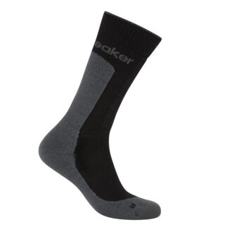 Icebreaker Wandersocke Crew Hike+ Medium (Merino wool, durable, lightweight) black/obsidian men's