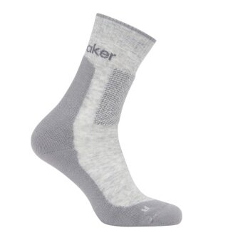 Icebreaker Wander Sock Crew Hike+ Medium (Merino Wool, durable, lightweight) grey men's