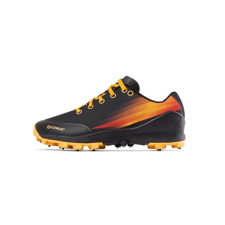 Icebug Trail Running Shoes Zeal5 OLX - with Spikes - black/orange Men