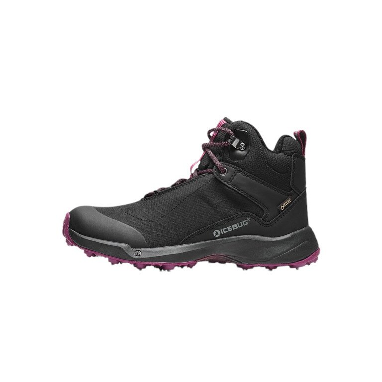 Icebug Winter Shoes Pace3 BUGrip GTX (waterproof, with spikes, wider fit) black/purple ladies