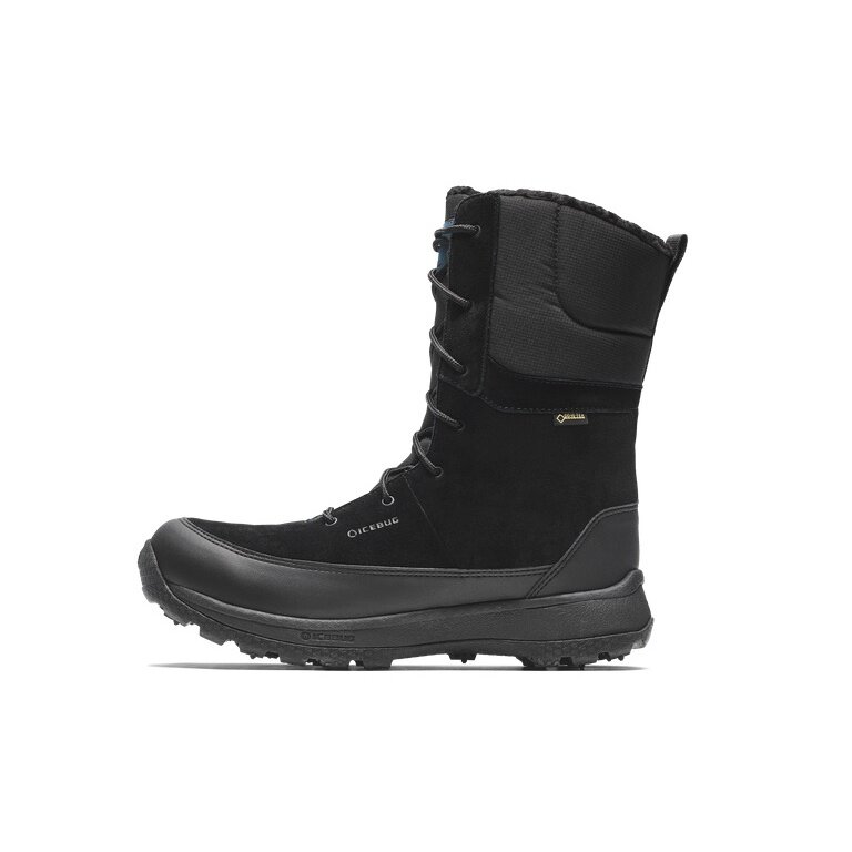 Icebug Winter Boots Torne BUGrip GTX (Nubuck leather, carbide tip spikes) black Men