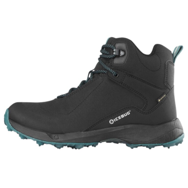 Icebug Winter Shoes Pace3 BUGrip GTX (waterproof, with spikes, wide fit) black/teal ladies