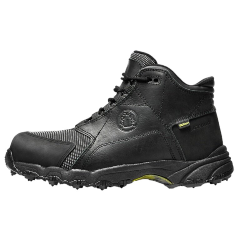 Icebug Work Shoes Vidar Pro BUGrip® (waterproof, with spikes, wide) black men's