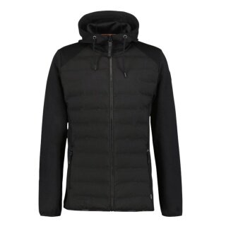Icepeak Arzberg Hybrid Jacket with Hood (4-Way Stretch) Black Men's