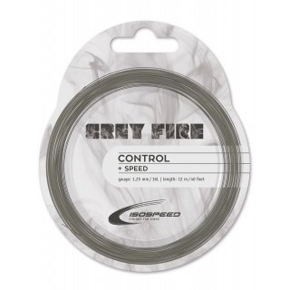 IsoSpeed Tennis String Grey Fire (Durability+Control) grey 12m Set