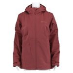 Jack Wolfskin All-Season Jacket Moonrise 3in1 2024 (waterproof, windproof, with fleece inner jacket) ochre red ladies