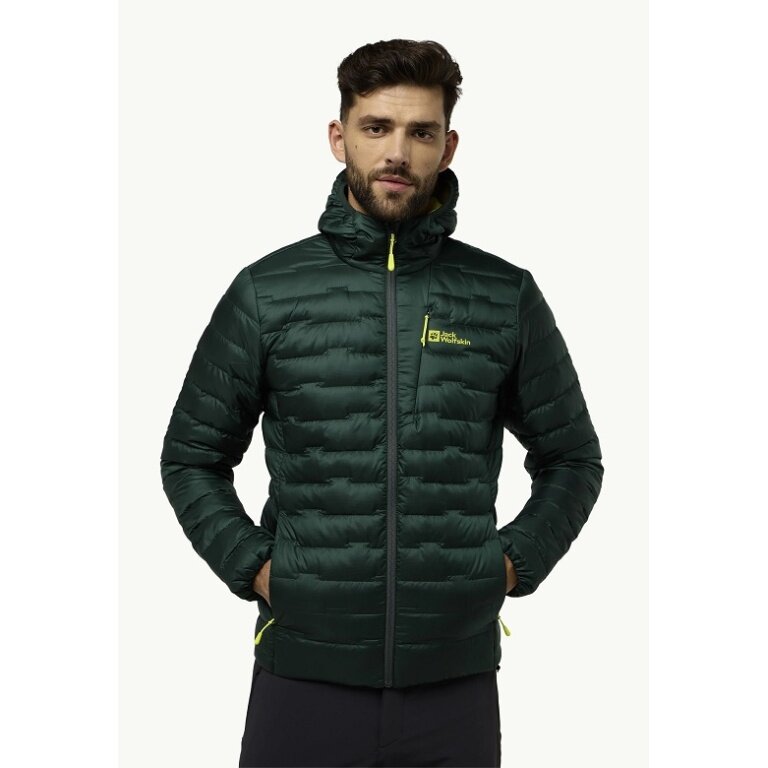 Jack Wolfskin Winter Down Jacket Passamani 2024 (very warm, waterproof, windproof) dark olive green men's