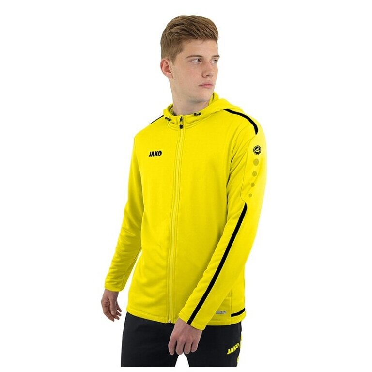 JAKO Hooded Jacket Striker 2.0 neon yellow/black Men