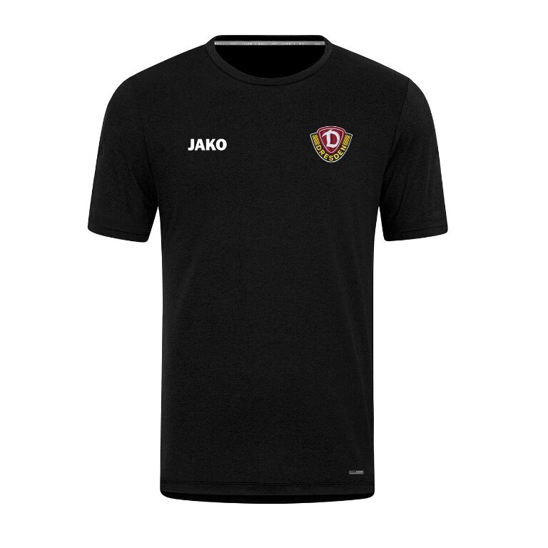 JAKO Leisure T-Shirt Dynamo Dresden Pro Casual (Polyester-Stretch-Jersey) black Men's
