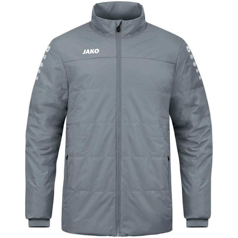 JAKO Coach Jacket Team (100% Polyester, water-repellent outer material) dark grey Men