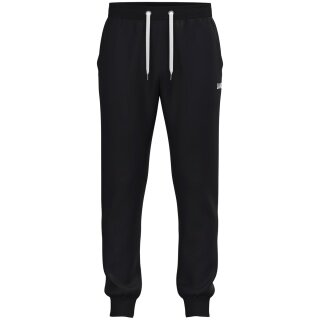 JAKO One Cotton Jogging Trousers with Cuffs (Mixed Fabric) Long Black Men's