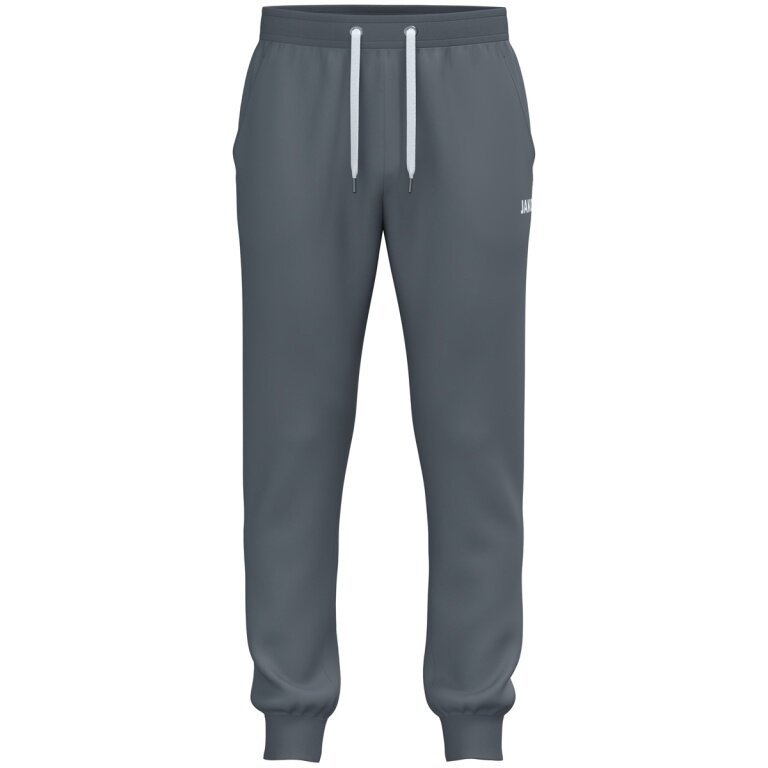 JAKO One Cotton Jogging Trousers with Cuffs (Mixed Fabric) Long Grey Men's