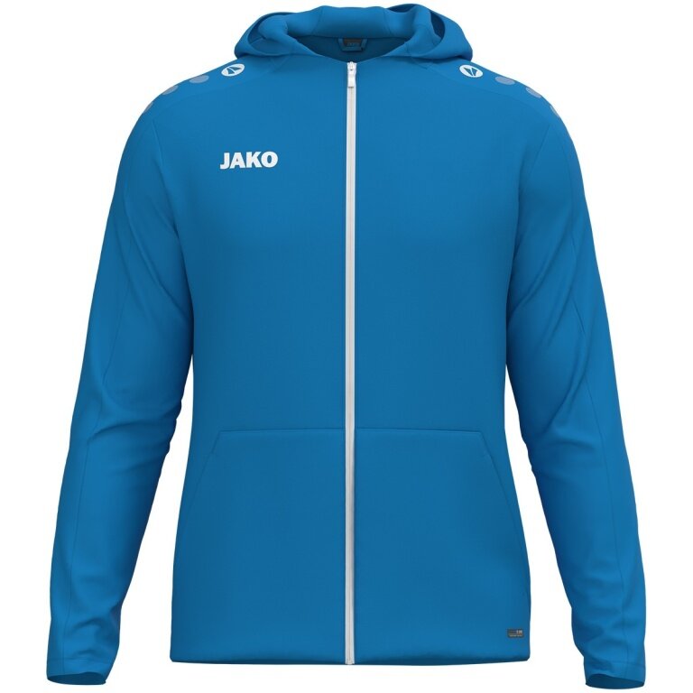 JAKO Hooded Jacket One (inner side made of micro-fleece), blue ladies