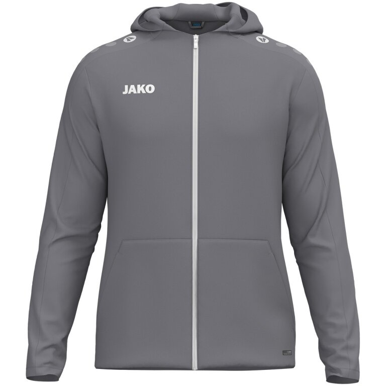 JAKO Hooded Jacket One (inner side made of micro-fleece,) grey ladies