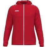 JAKO Hooded Jacket One (Inner side made of micro-fleece, 100% recycled polyester) red Men's