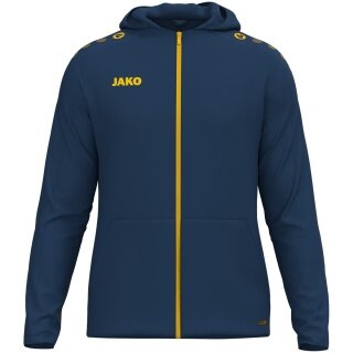 JAKO Hooded Jacket One (Inner side made of micro-fleece, 100% recycled polyester) navy blue men's
