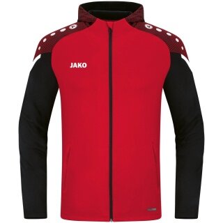 JAKO Hooded Jacket Performance (Polyester Fleece) red/black Boys/Girls/Children