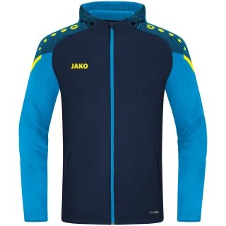 JAKO Hooded Jacket Performance (Polyester Fleece) navy blue/light blue Boys/Girls/Children