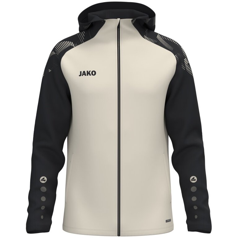 JAKO Hooded Jacket Sonic (durable, soft feel) grey/black children