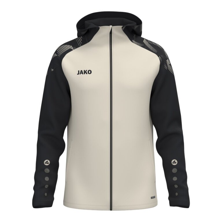 JAKO Hooded Jacket Sonic (durable, soft feel) beige/black men's