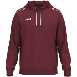 JAKO Hooded Sweatshirt One Sweat (Cotton Blend) burgundy Men's