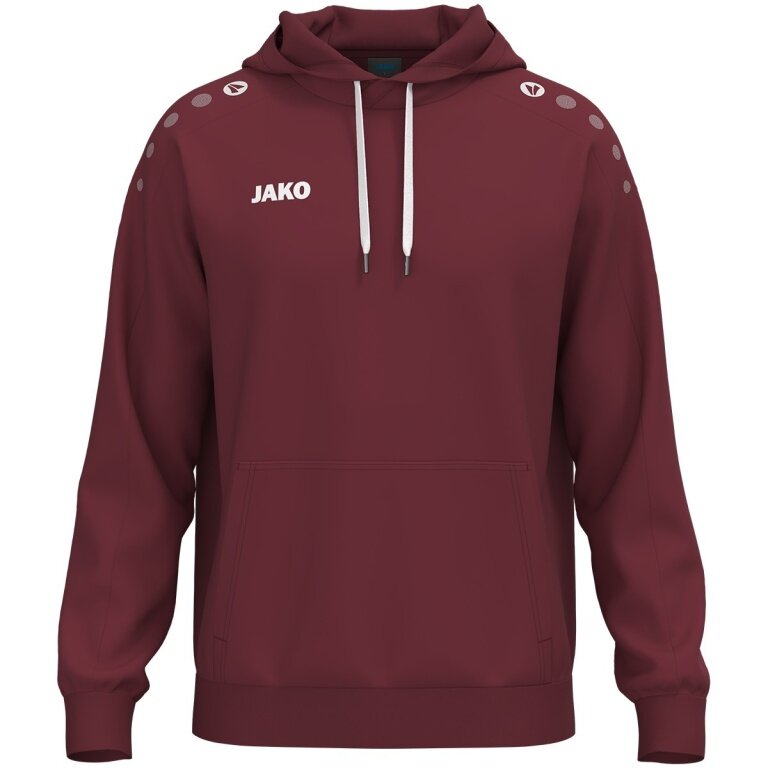 JAKO Hooded Sweatshirt One Sweat (Cotton Blend) burgundy Men's