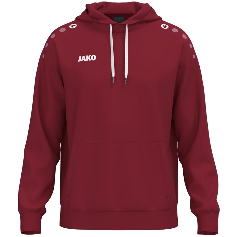 JAKO Hooded Sweatshirt One Sweat (Cotton Blend) burgundy Children