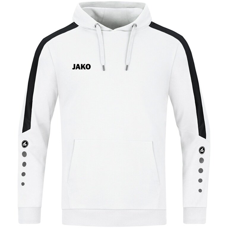 JAKO Hoodie Power Hooded Sweatshirt (Organic Cotton) White Kids