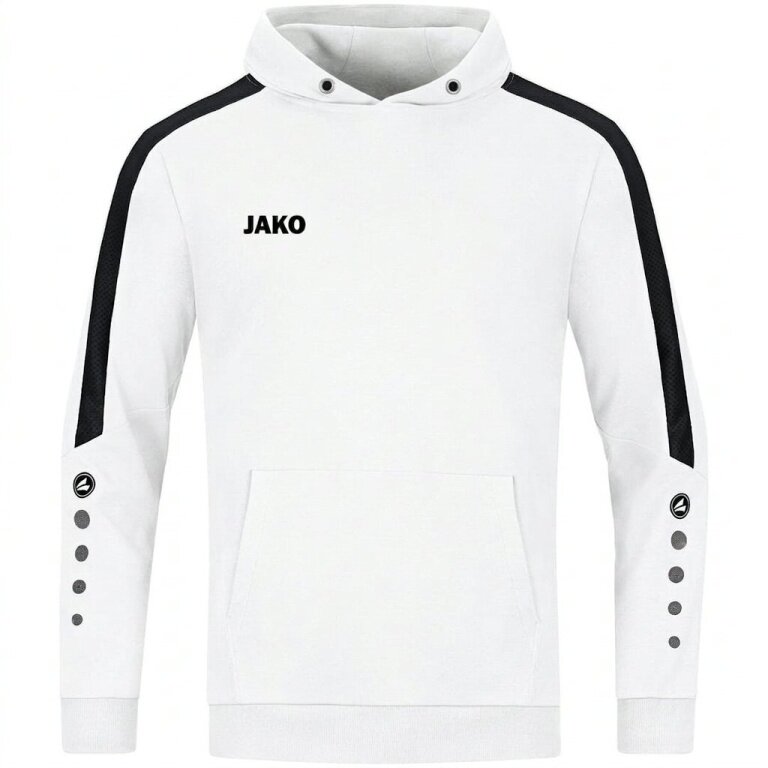 JAKO Hoodie Power Hooded Sweatshirt (Organic Cotton) White Kids
