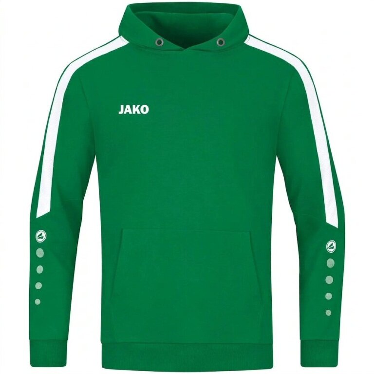 JAKO Hoodie Power Hooded Sweatshirt (Organic Cotton) Green Kids