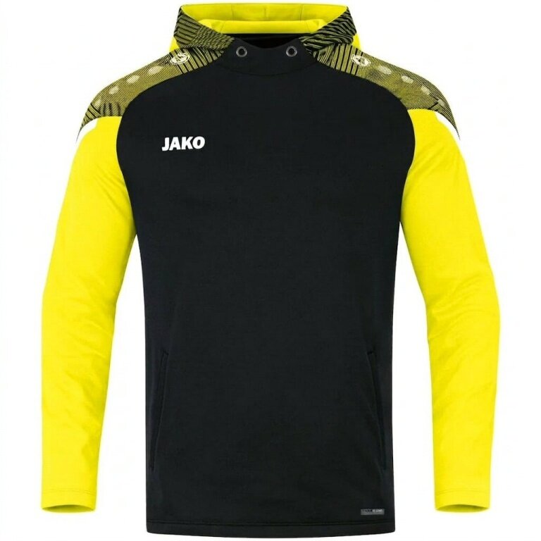 JAKO Hoodie Performance (Polyester-Fleece) black/yellow Kids