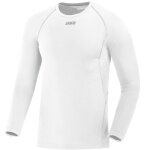 JAKO Long Sleeve Compression 2.0 (Polyester-Stretch-Tech) White Men's Underwear