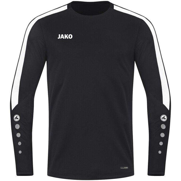 JAKO Sport Long Sleeve Shirt Sweat Power (recycled Polyester, high freedom of movement) black Men