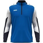 JAKO Long Sleeve Zip Top Dynamic (recycled polyester, elastic material) royal blue/white/navy blue men's