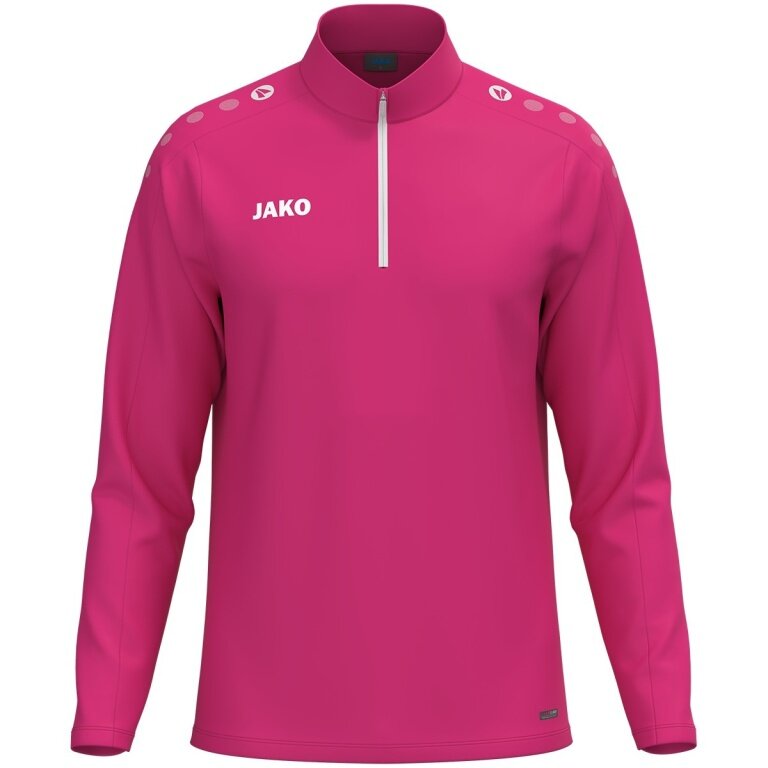 JAKO Long Sleeve Shirt Ziptop One (100% recycled Polyester, inner side made of Micro-Fleece) pink children