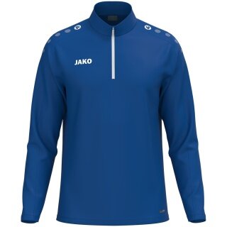 JAKO Long Sleeve Shirt Ziptop One (100% recycled Polyester, inner side made of Micro-Fleece) royal blue Men's
