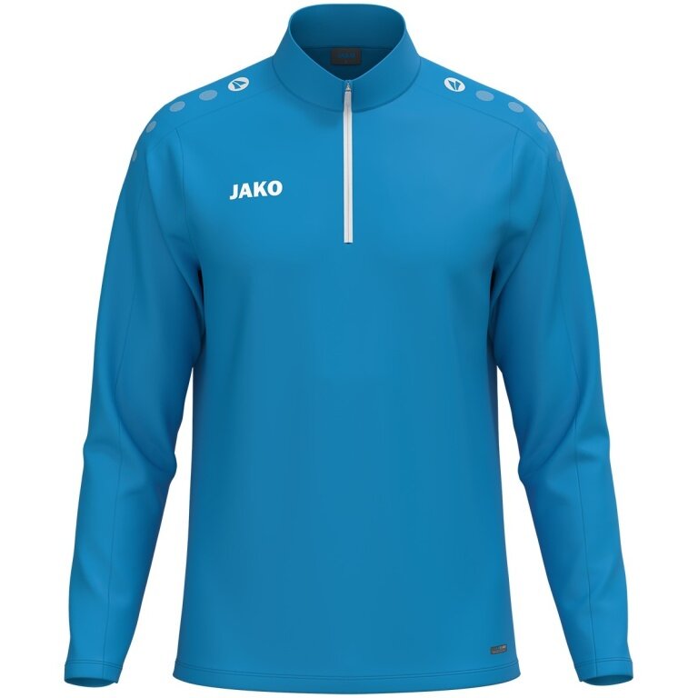 JAKO Long Sleeve Shirt Ziptop One (100% recycled Polyester, inner side made of Micro-Fleece) blue Children