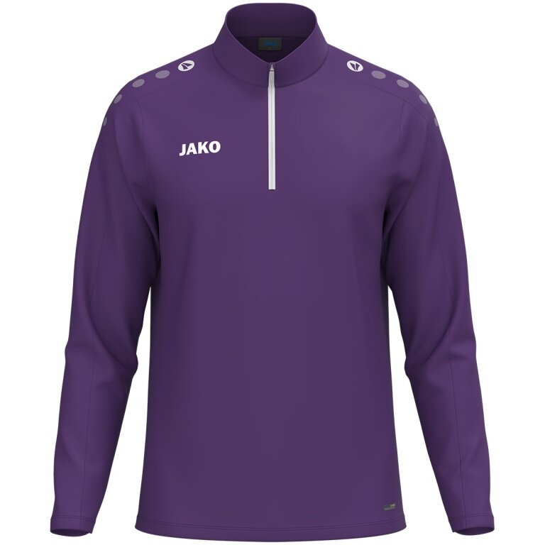 JAKO Long Sleeve Shirt Ziptop One (100% recycled Polyester, inner side made of Micro-Fleece) violet Men's