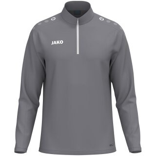 JAKO Long Sleeve Shirt Ziptop One (100% recycled Polyester, inner side made of Micro-Fleece) grey children