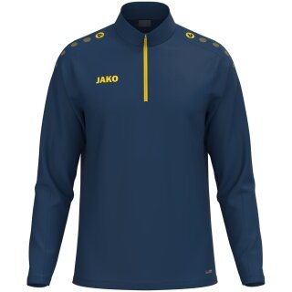 JAKO Long Sleeve Shirt Ziptop One (100% recycled Polyester, inner side made of Micro-Fleece) navy blue children