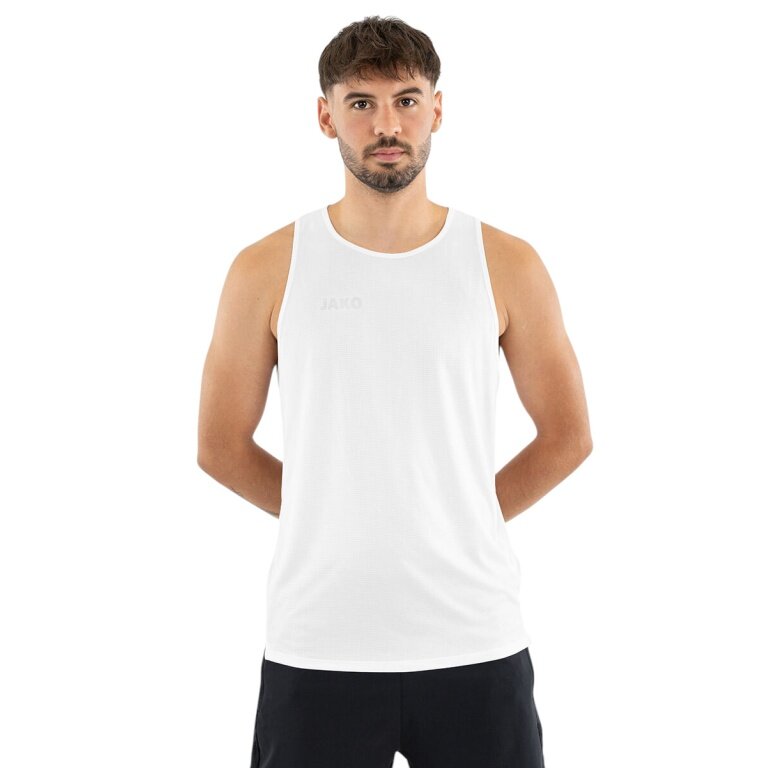 JAKO Running Tank Top Light Flow (sleeveless) white Men's