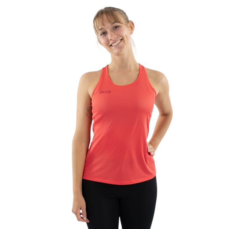 JAKO Running Tank Top Light Flow (sleeveless) coral red ladies