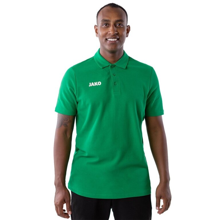 JAKO Polo Base (100% Cotton) green Men