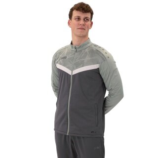 JAKO Polyester Jacket Iconic (100% recycled Polyester) anthracite grey/mint green Men's