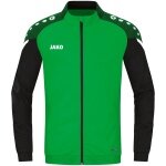JAKO Polyester Jacket Performance (Matt Polyester Tricot) green/black Kids