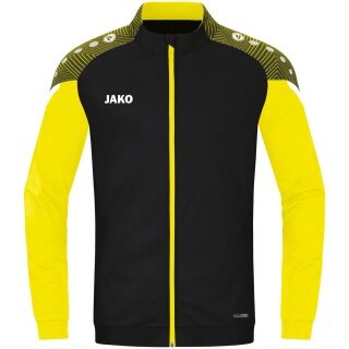 JAKO Polyester Jacket Performance (Matte Polyester Tricot) black/yellow Kids