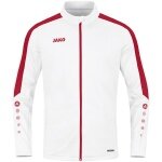 JAKO Polyester Jacket Power (100% recycled Polyester) white/red Men