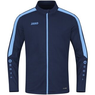 JAKO Polyester Jacket Power (100% rec. Polyester) navy blue/sky blue Men