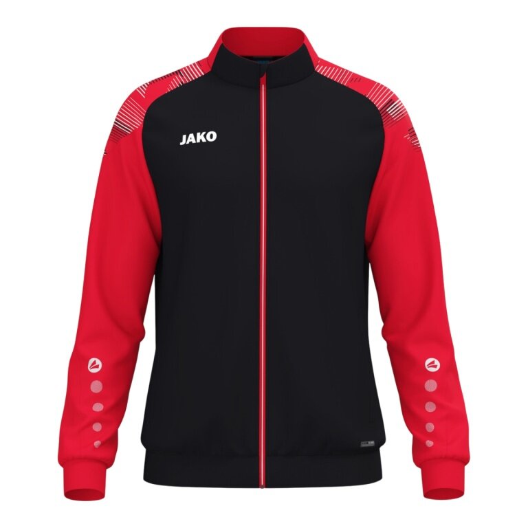 JAKO Training Jacket (Polyester) Sonic (100% recycled Polyester, modern look) black/red Men's