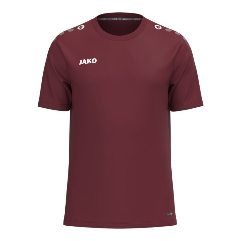 JAKO Sport Shirt One (100% recycled Polyester, breathable) burgundy Ladies